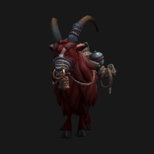 Kleine rote Reitziege