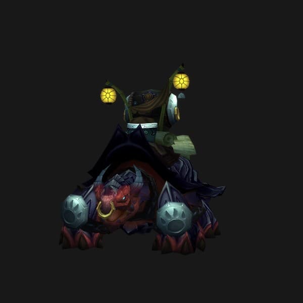 Große rote Drachenschildkröte